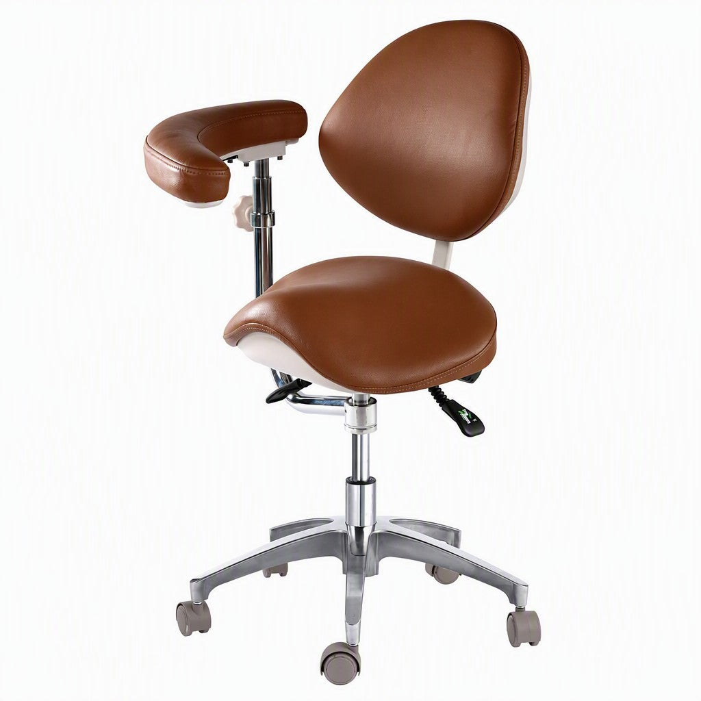 DTL-ZY-18 Shell Backrest Saddle Seat Surgeon's Stool
