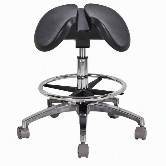 DTL-ZY-23 Saddle Seat Stool (Chrome Stand)