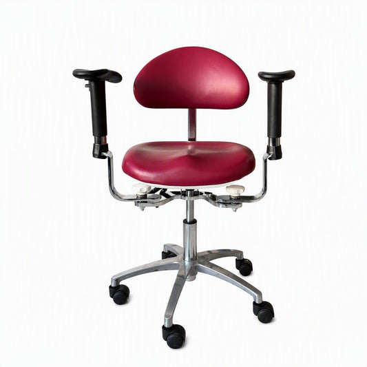 DTL-ZY-47 Arched Backrest Dual-Armrest Surgeon's Stool