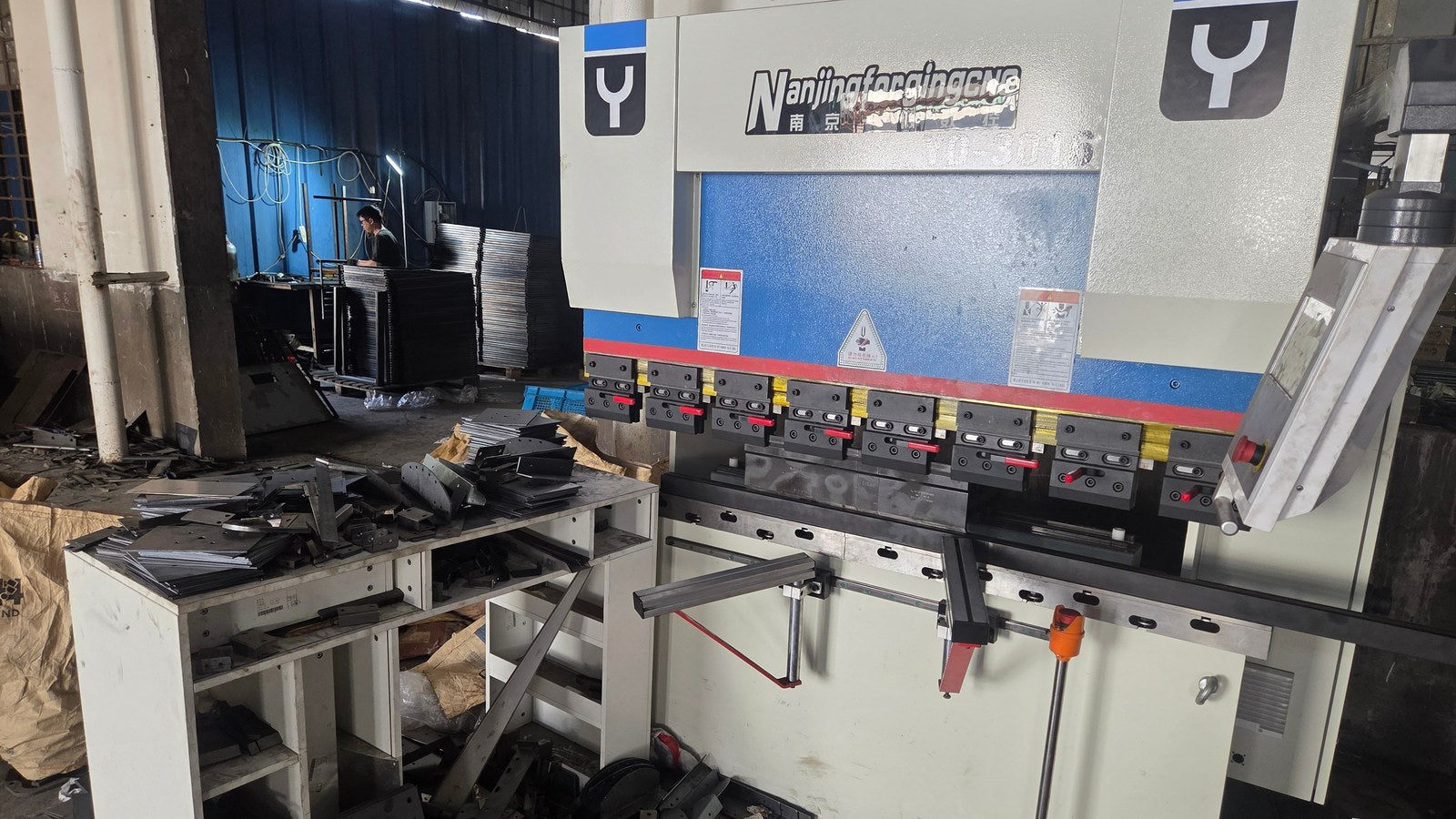 Press brake forming steel components